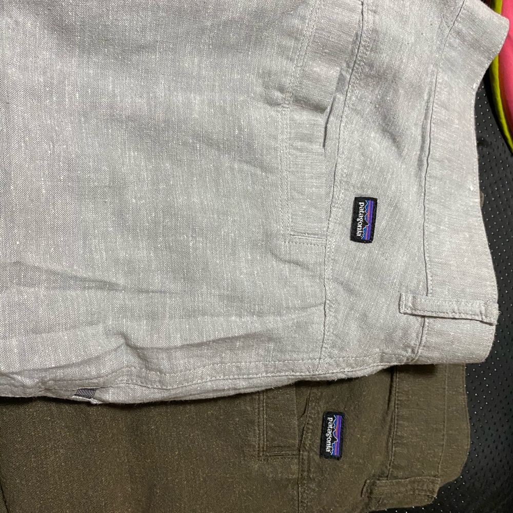 2 patagonia men’s organic cotton shorts